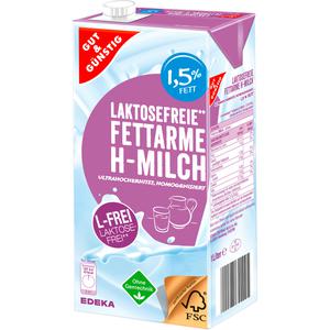 GUT&GÜNSTIG laktosefreie H-Milch fettarm 1,5% 1l VLOG