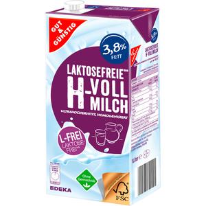 GUT&GÜNSTIG laktosefreie H-Vollmilch 3,8% 1l VLOG