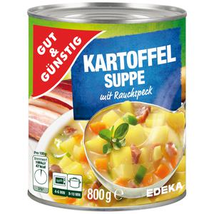 GUT&GÜNSTIG Kartoffelsuppe mit Rauchspeck 800g