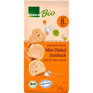 Bio EDEKA Dinkel Mini Zwieback für Babys ab dem 08.Monat 100g