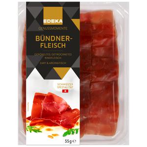 EDEKA Genussmomente Original Schweizer Bündner Fleisch Servierschnitt 55g