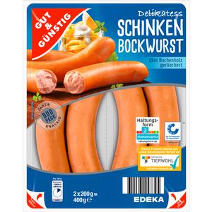 GUT&GÜNSTIG Schinken Bockwurst 2x200g QS