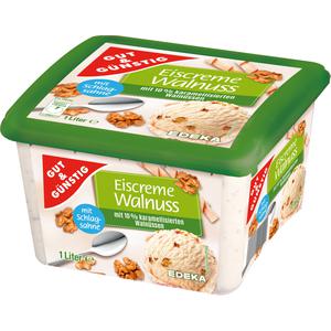 GUT&GÜNSTIG Eiscreme Walnuss 1l