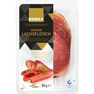 EDEKA Genussmomente Graved Lachsfleisch gebeizt 80g QS