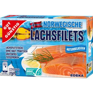 ASC GUT&GÜNSTIG Norwegisches Lachsfilet 250g