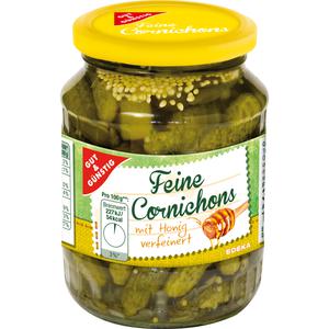 GUT&GÜNSTIG Cornichons mit Honig 350g