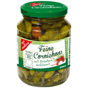 GUT&GÜNSTIG Cornichons mit Kräutern 350g