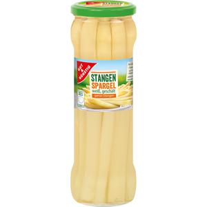 GUT&GÜNSTIG Stangenspargel weiß,geschält,ganze Stangen 330g