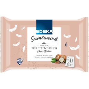 EDEKA Samtweich Feuchtes Toilettenpapier mit Shea Butter 50ST