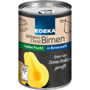 EDEKA Williams Christ Birnen in Birnensaft 410g