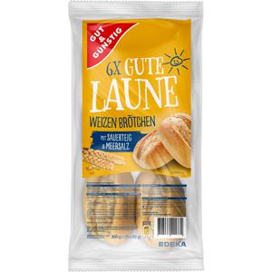 GUT&GÜNSTIG Gute Laune Weizenbrötchen 6ST 360g