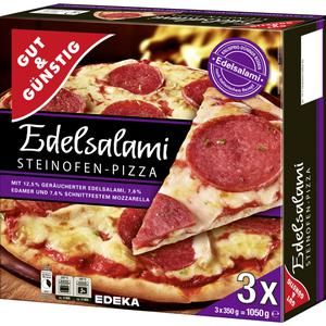 GUT&GÜNSTIG Steinofenpizza Edelsalami 3x350g