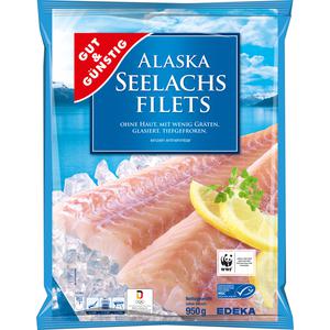 MSC GUT&GÜNSTIG Alaska Seelachsfilet natur 950g