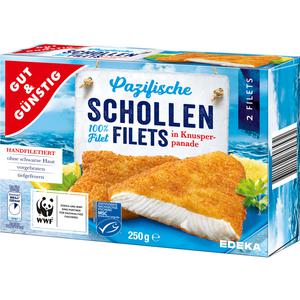 MSC GUT&GÜNSTIG Pazifische Schollenfilets in Knusperpanade 250g