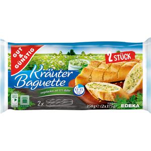 GUT&GÜNSTIG Kräuterbutterbaguette 2ST 350g