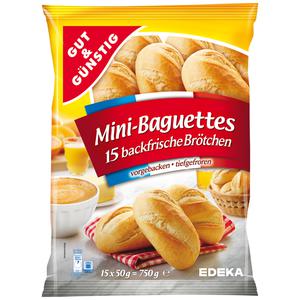 GUT&GÜNSTIG 15 Mini Baguettes backfertig 750g