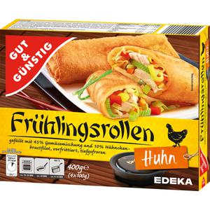 GUT&GÜNSTIG Frühlingsrollen mit Hähnchen 4x100g