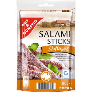 GUT&GÜNSTIG Salami Sticks Geflügel 100g QS