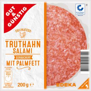 GUT&GÜNSTIG Truthahnsalami mit Palmfett 200g QS