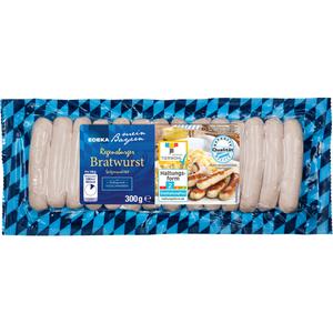 EDEKA mein Bayern Regensburger Bratwurst 300g QS GQB