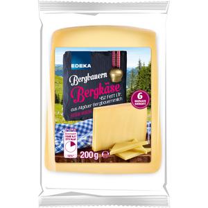 EDEKA Bergbauern Bergkäse am Stück 45% Fett i.Tr.200g