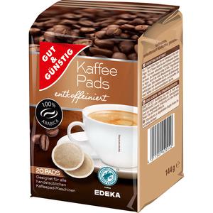 GUT&GÜNSTIG Kaffeepads entkoffeiniert 144g