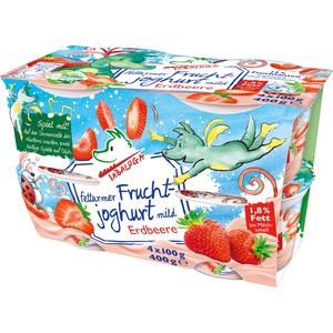 TABALUGA Fruchtjoghurt Erdbeere 1,8% 4x100g