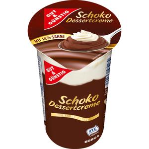 GUT&GÜNSTIG Dessertcreme Schoko mit 14% Sahne 200g