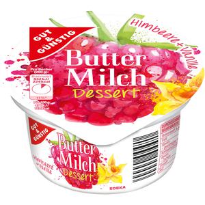 GUT&GÜNSTIG Buttermilch Dessert Himbeer Vanille 200g