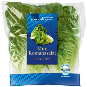 EDEKA mein Bayern Mini Romanasalat Gepr.Qualität-Bayern Deutschland,Bayern Klasse I 2 Stück Flowpack