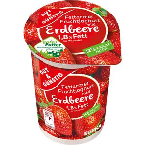 GUT&GÜNSTIG fettarmer Fruchtjoghurt 1,8% Erdbeere 250g