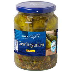 EDEKA mein Bayern Gewürzgurken 670g GQB