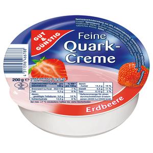 GUT&GÜNSTIG Feine Quarkcreme Erdbeer 200g