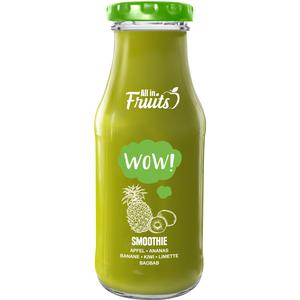 All in Fruits Smoothie Wow Apfel Ananas Kiwi Baobab 250ml