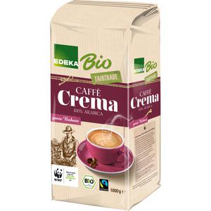 Bio EDEKA Caffe Crema ganze Bohnen Transfair 1000g