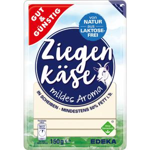 GUT&GÜNSTIG Holländischer Ziegenkäse in Scheiben 50% Fett i.Tr.150g VLOG