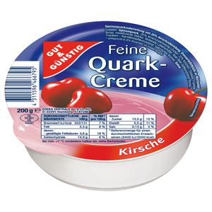 GUT&GÜNSTIG Feine Quarkcreme Kirsche 200g