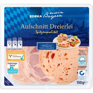 EDEKA mein Bayern Aufschnitt Dreierlei 150g QS GQB