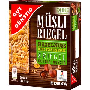 GUT&GÜNSTIG Haselnuss ohne Zuckerzusatz 8x25g