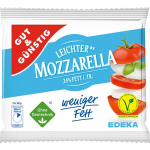 GUT&GÜNSTIG Mozzarella light 24% 200g VLOG