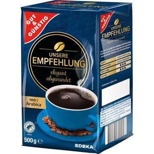 GUT&GÜNSTIG Röstkaffee Unsere Empfehlung 500g