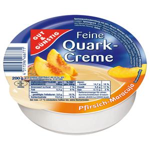 GUT&GÜNSTIG Feine Quarkcreme Pfirsich-Maracuja 200g