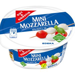 GUT&GÜNSTIG Mozzarella Mini 45% 250g VLOG