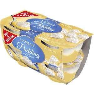 GUT&GÜNSTIG Bourbon Vanillepudding mit Sahne 4x115g