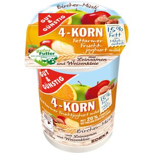 GUT&GÜNSTIG 4-Korn Fruchtjoghurt Birchermüsli 1,5% 250g