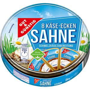 GUT&GÜNSTIG Schmelzkäse Ecken Sahne 53% 250g VLOG