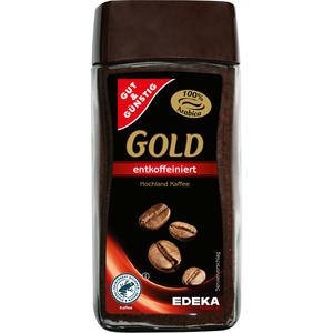 GUT&GÜNSTIG Gold löslicher Kaffee entkoffeiniert 100g