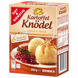 GUT&GÜNSTIG Kartoffel-Knödel halb&halb in Kochbeuteln 6er 200g