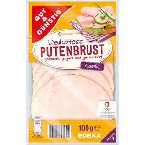 GUT&GÜNSTIG Putenbrust geräuchert 100g