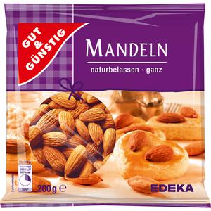 GUT&GÜNSTIG Mandeln ganz natural 200g